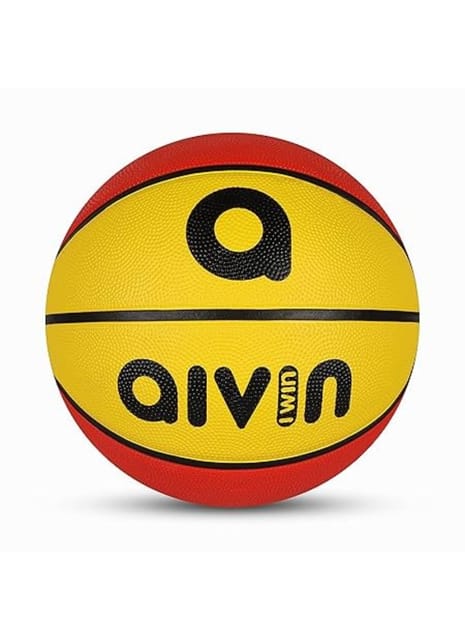 Aivin Onset Basketball ( Size-7, Yellow/Red)