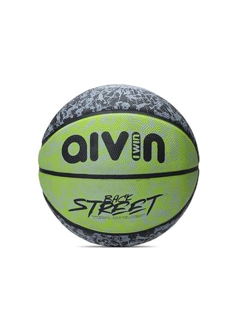 AIVIN Back Street Basketball  (Size 7, Green/Black)