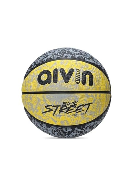 AIVIN Back Street Basketball ( Size 7, Yellow/Black)