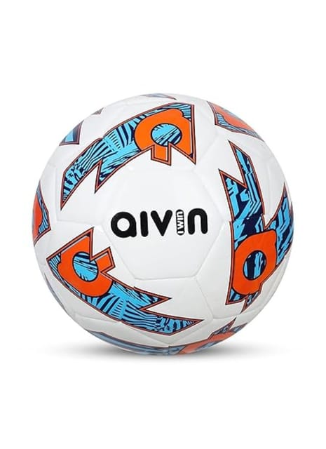 Aivin Trend Football Machine Stitched Football  (Size-5, Blue/White)