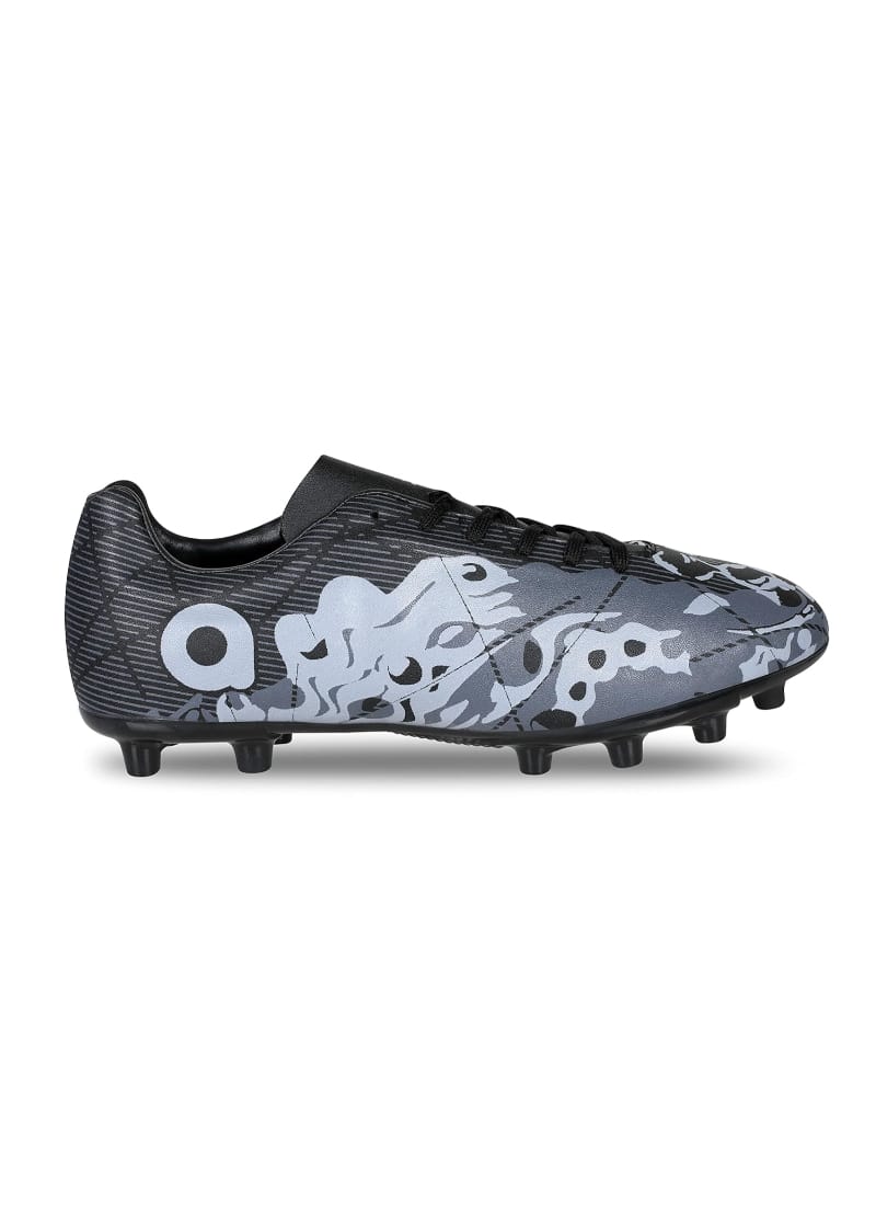 Aivin Ocean Football Stud Shoes for Men (Black/Grey)