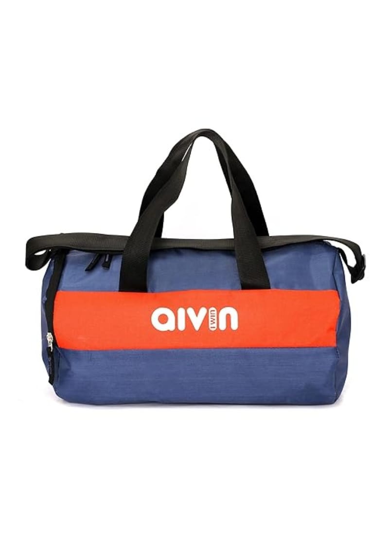 AIVIN Duffle Bag with Pouch for carring Water Bottle(Navy-Red)