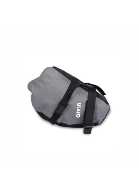 Aivin Racer Saddle Bag for Bicycles (Black/Grey)