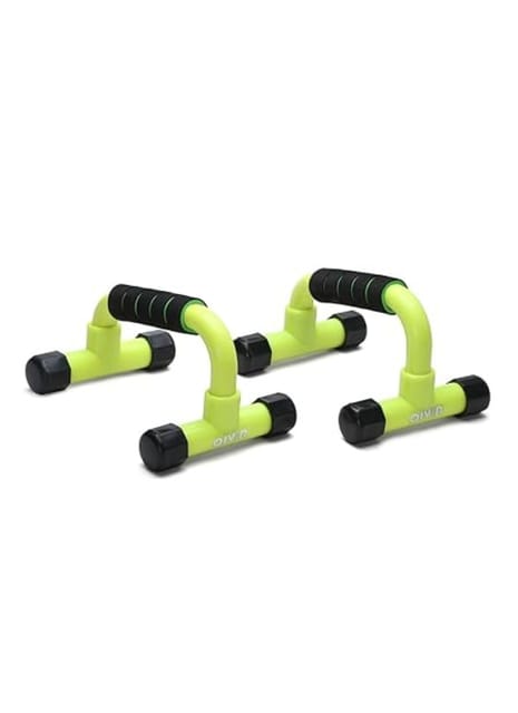 AIVIN Pro-Active Curved Push-Up Bar Home Gym Equipment for Men & Women (Green)