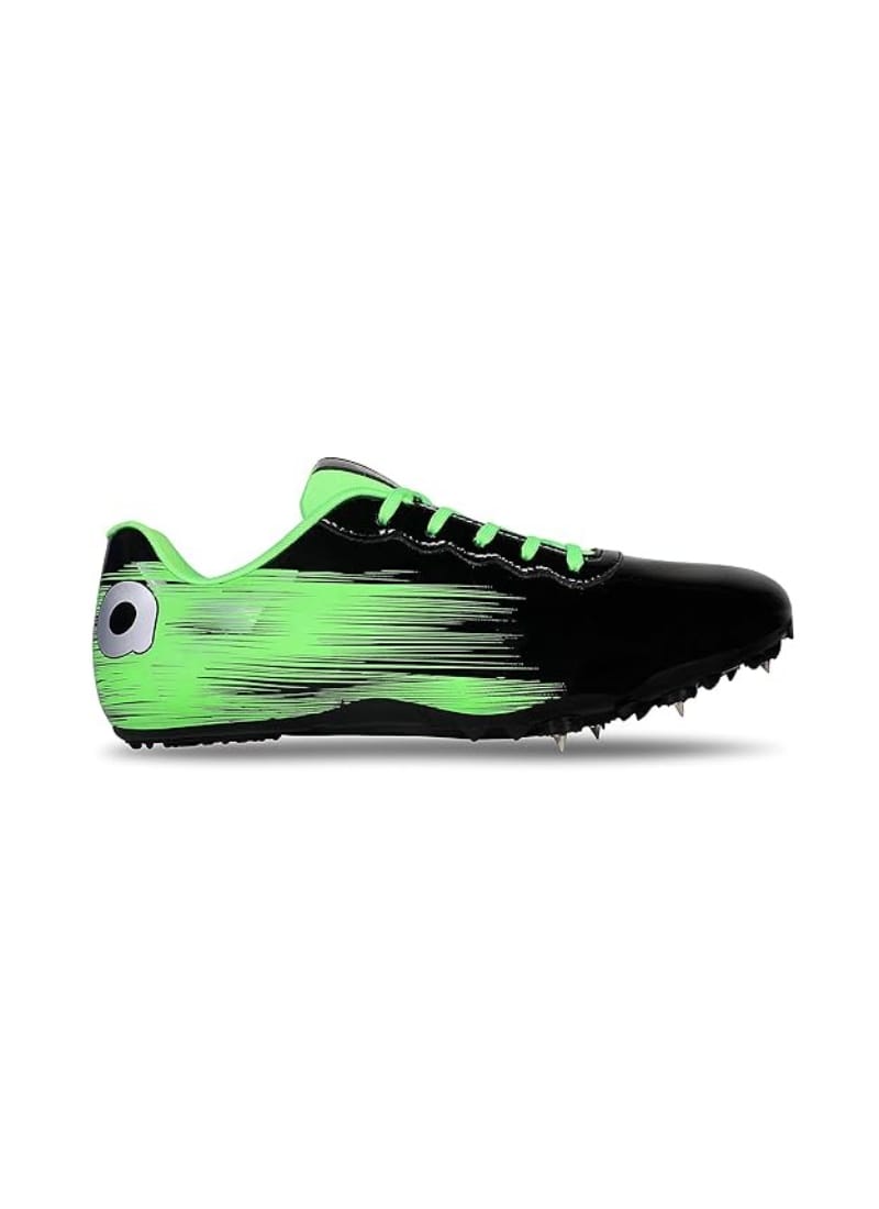 Aivin Race Spikes Running Shoes ( Black / Green )