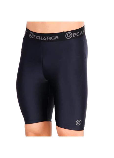 Recharge Polyester Compression Shorts (Navy)