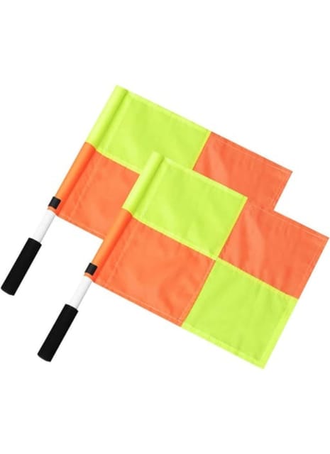 Fitfix® Referee Linesman Flags (Set of 2) for Soccer, Football,Hockey