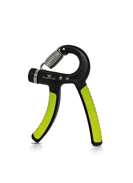 PLAYFITZ Power hand Grip Strength Trainer Adjustable Hand Gripper for Men & Women for Gym   22-132Lbs (10-60kg), GREEN