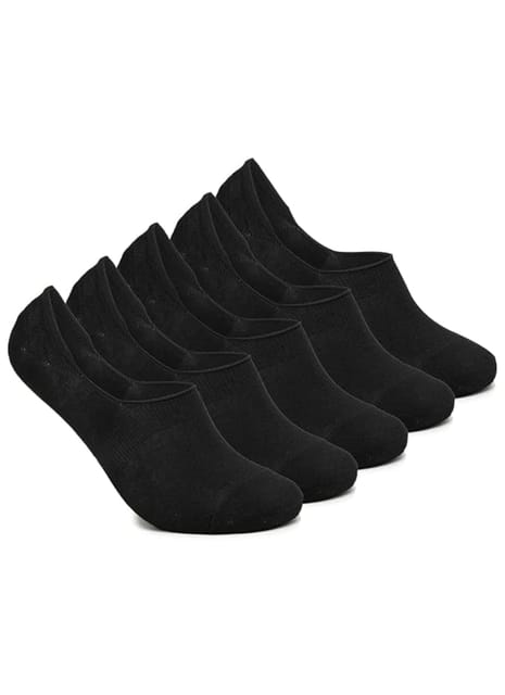 XJARVIS No Show Low Cut Loafer Socks for Men & Women  Pack of 5 (Free Size) Black