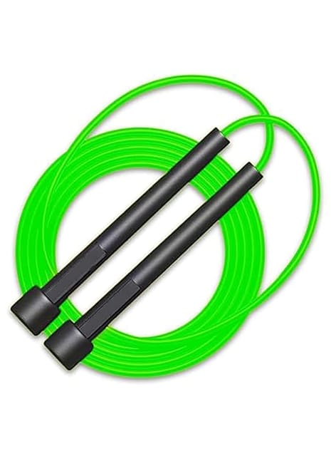 PLAYFITZ Power Skipping Fitness Rope & Gym skipping Rope for Men & Women (GREEN)