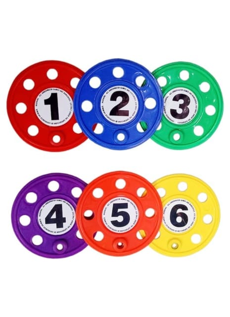 Fitfix™ Diving Discs with Numbers for Swimming Pool and Water Fun/Best for Summer Pool Parties, Water Adventures - Set of 6