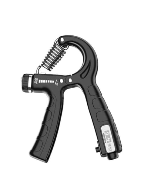 FitFix Advanced Adjustable Hand Grip Strengthener with Built-in Digital Counter for Men & Women  (60kg Resistance)