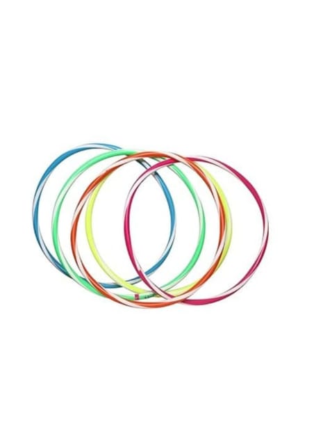 FitFix® Dual Colour Fusion Seamless Joint Premium Helix Sports Fitness Hula Hoop - Experience The Perfect Blend of Fun and Fitness Spiral Colour 22 INCH -2 PS