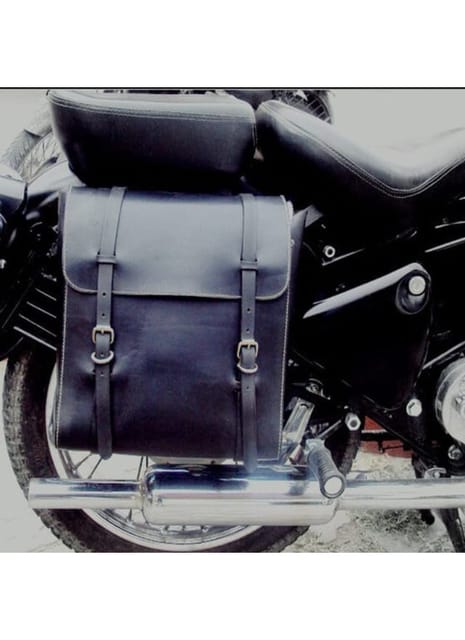 GR GOLDEN RIDERS | Emperor Saddle | Saddle Bag/Motorcycle Side Bag/Carrier Saddle Bag/Universal Side Bag/Carrier Bag - Black