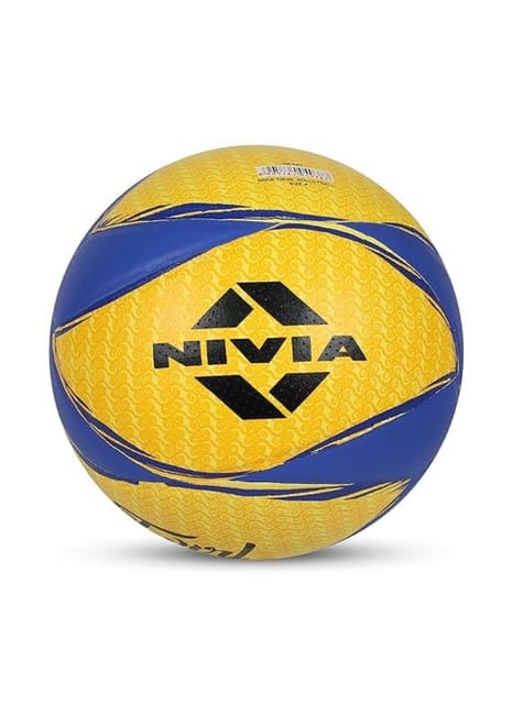 Nivia Twirl Volleyball Size-4 (Yellow/Blue)