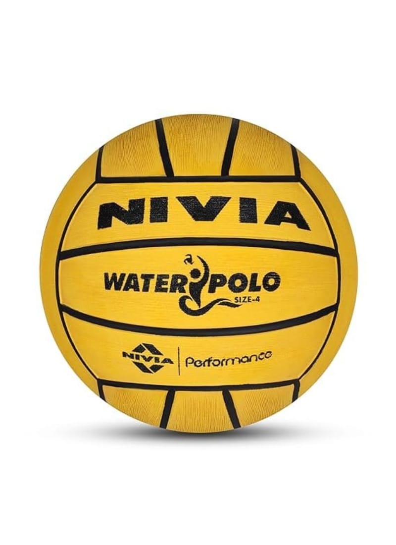 Nivia Water Polo Ball (Size 4, Yellow)