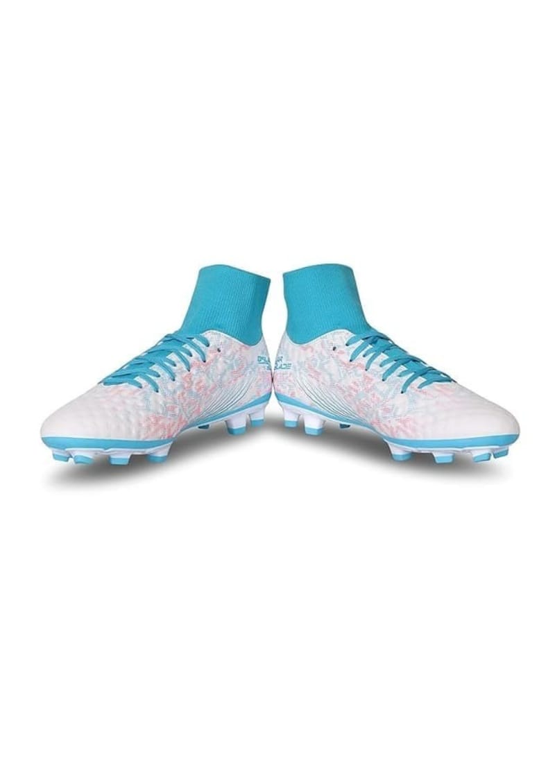 Nivia mens Oslar Blade 3.0 football Stud Football Shoes, Light Blue White