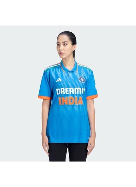 Adidas Women India Cricket TRI Color Jersey with 2 Stars