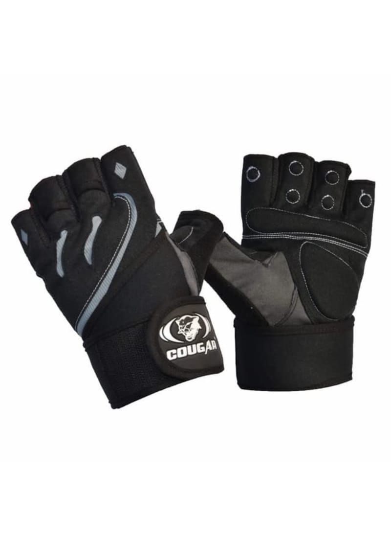 Cougar Monster Foam Padded Leather Gym Gloves for Men/Women (Extra Large)