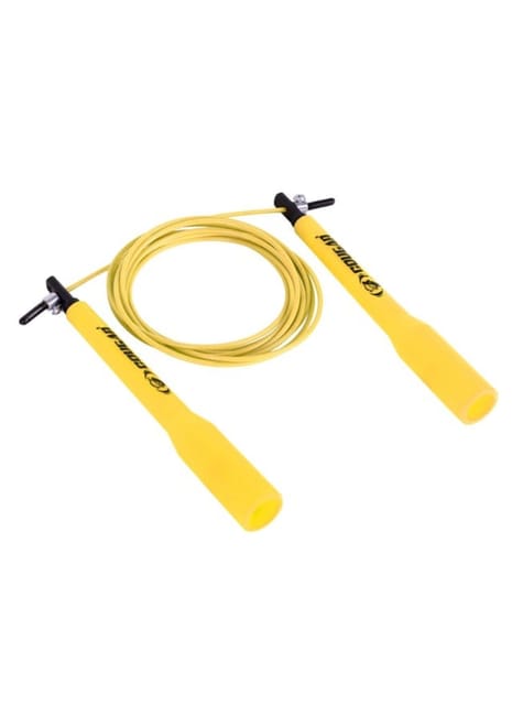 COUGAR Men's and Women's 2.5mm Plastic Coated Steel Wire Skipping Jump Rope (Yellow )