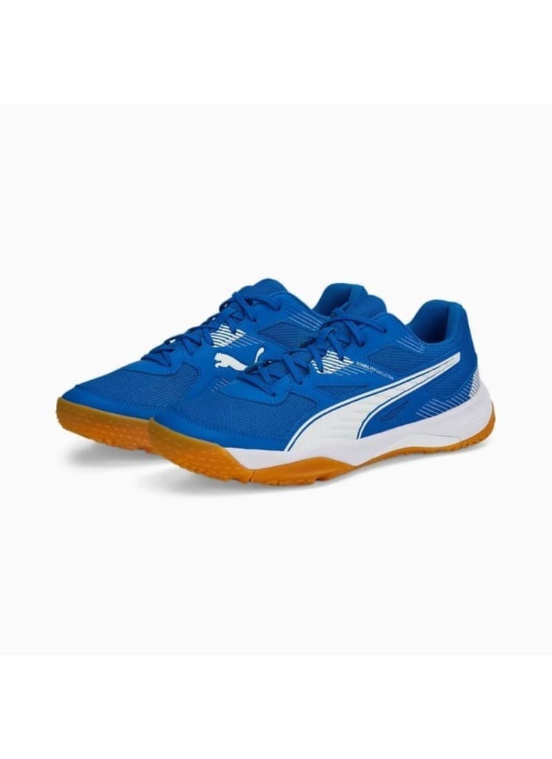 Puma Solarflash II Unisex Badminton Shoe | Designed for Best Indoor sports | Royal White