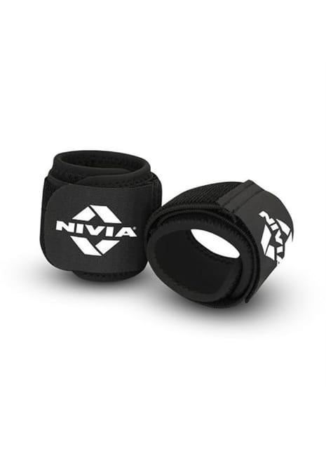 Nivia Wrist Support, Pack of 2 (Black), Neoprene