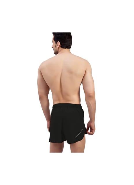 3" Ultra Running Marathon Split Shorts For Men (BLACK)