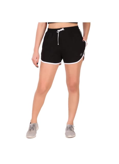 Cotton Leisure Shorts For Women (Black)