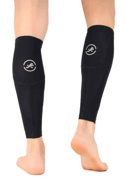 Nylon Compression Calf Sleeves (Navy Blue)