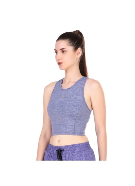 Performance Sports Bra (Blue Heather)