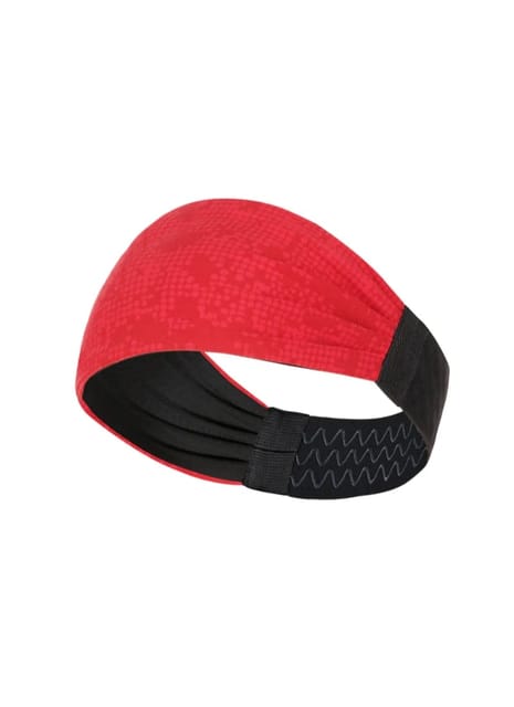 Sports Headband For Men and Women (Red Geo Pattern)