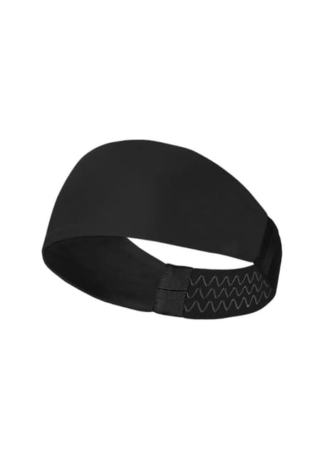 Sports Headband For Men and Women (Black Plain)