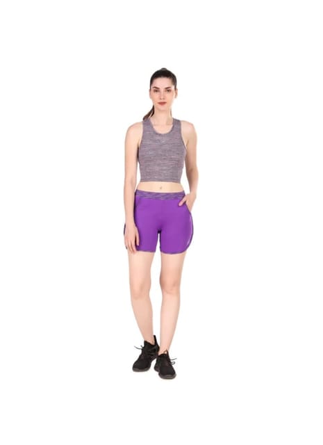 Gym & Running Shorts For Women (Purple)