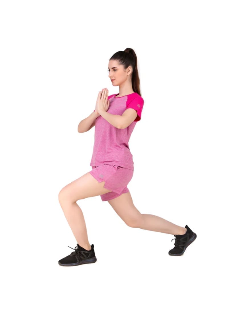 Activewear Shorts For Women (Pink Heather)