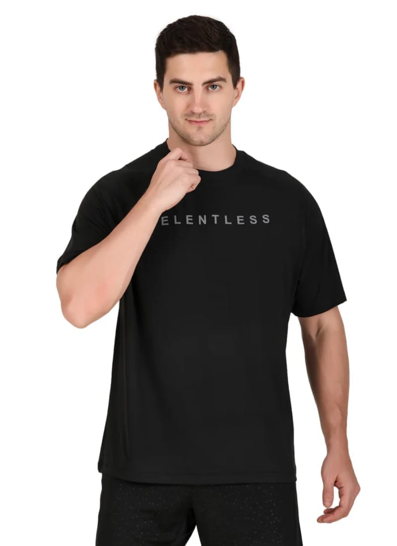 Men's Oversize Sportswear Tshirt (Black)