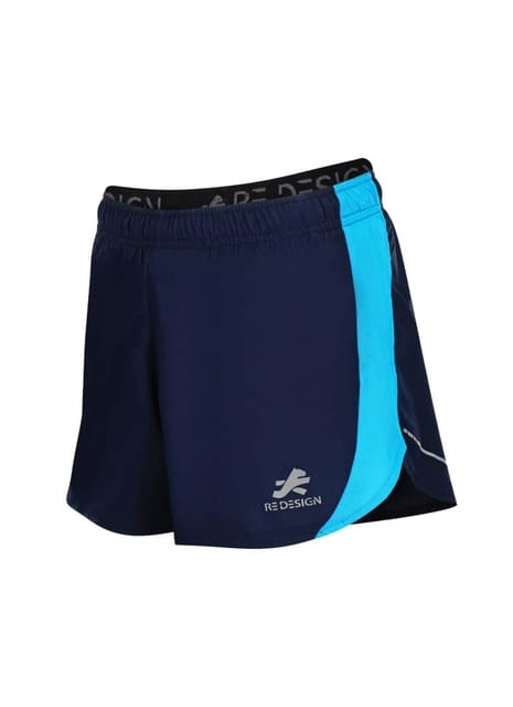 3" Ultra Running Marathon Split Shorts For Men (Navy/Royal)