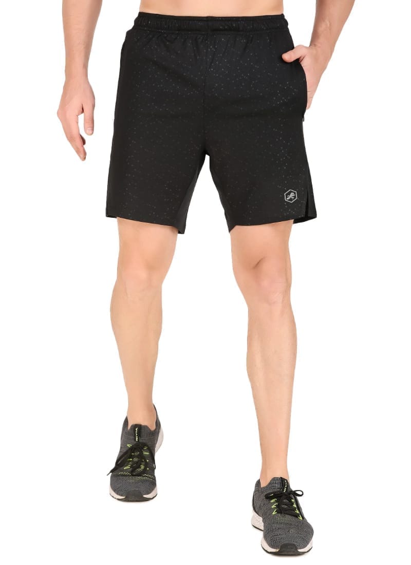 Men's Performance Shorts With Zip Pockets (Arrow Black)