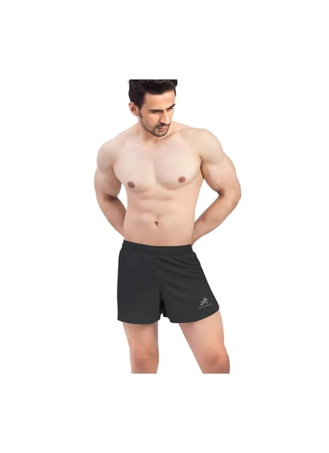 3" Ultra Running Marathon Split Shorts For Men (COAL GREY)