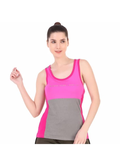 T-Back Sleeveless Tshirt For Women (Pink)