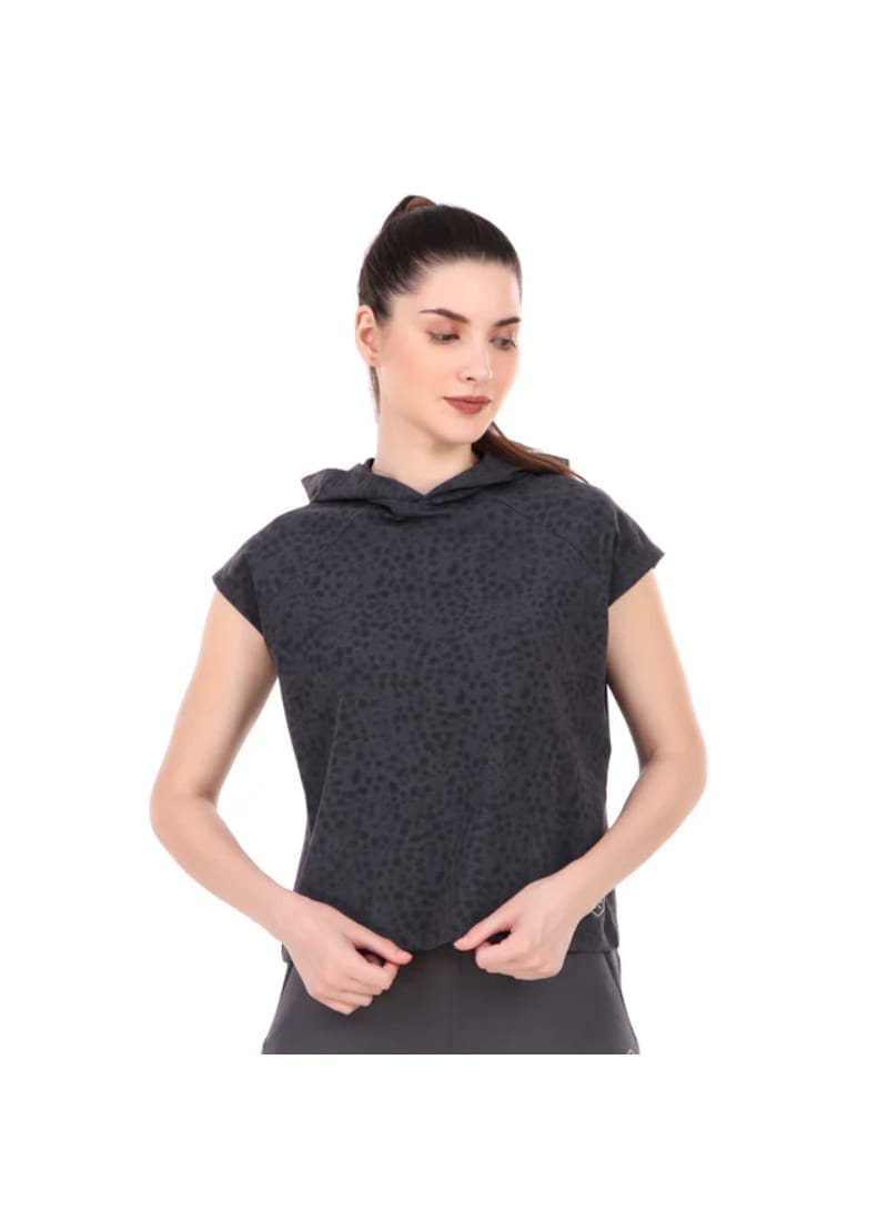 Mega Sleeve Hoodie For Women (Black dots)