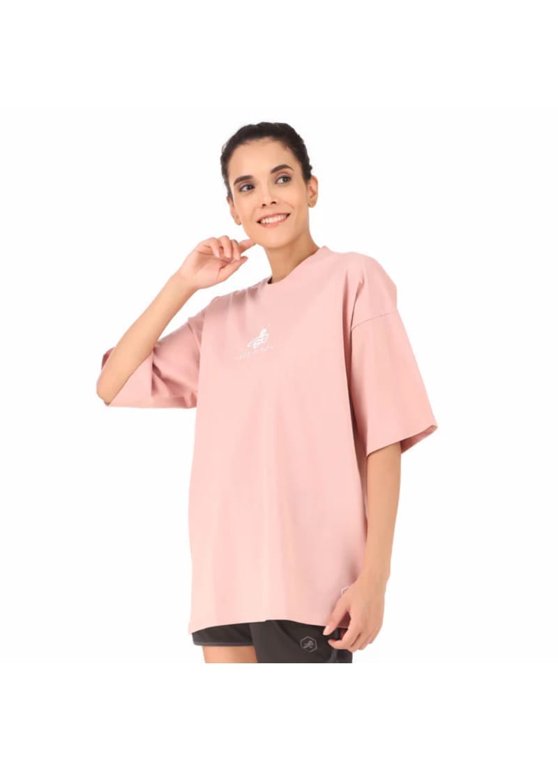 Cotton Oversize Tshirt For Women (Pink)