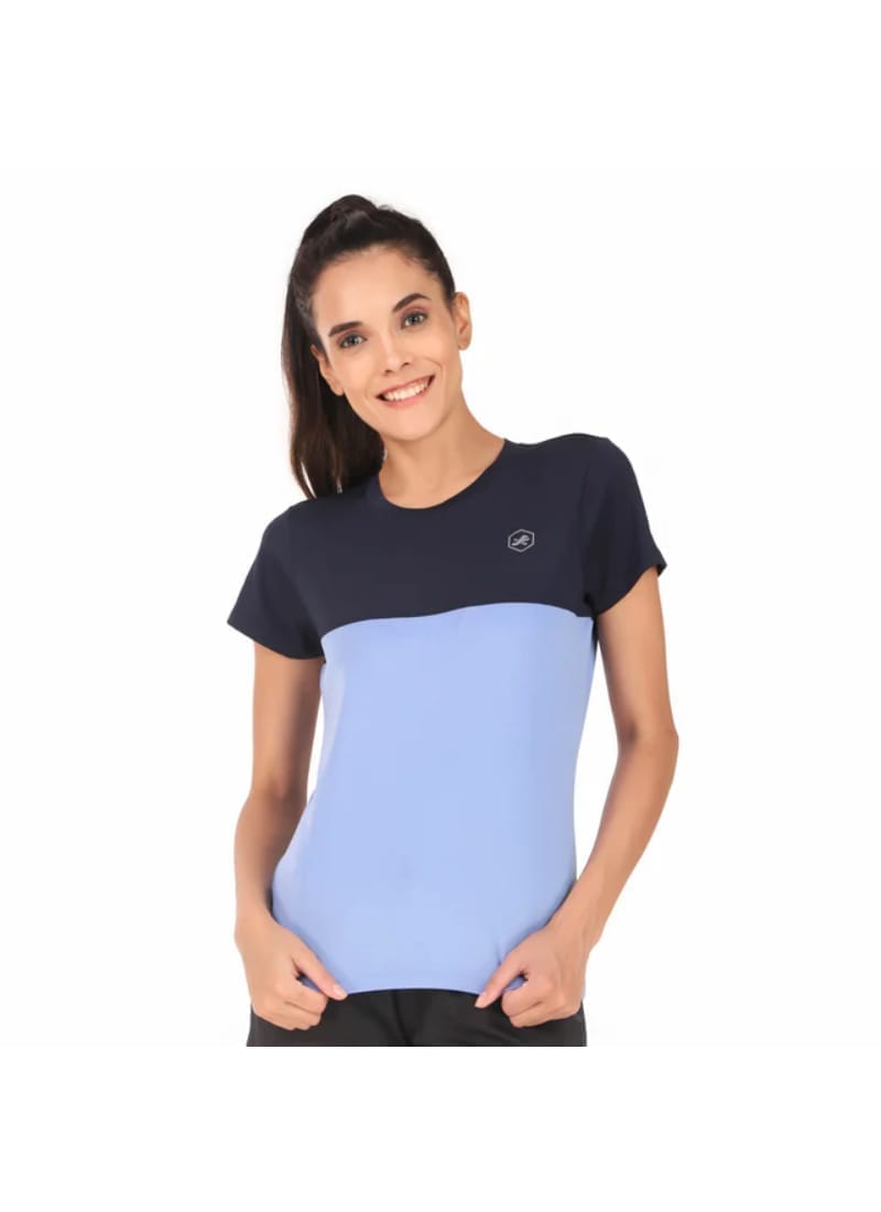 Performance Tshirt For Women Back Stripe (Blue)