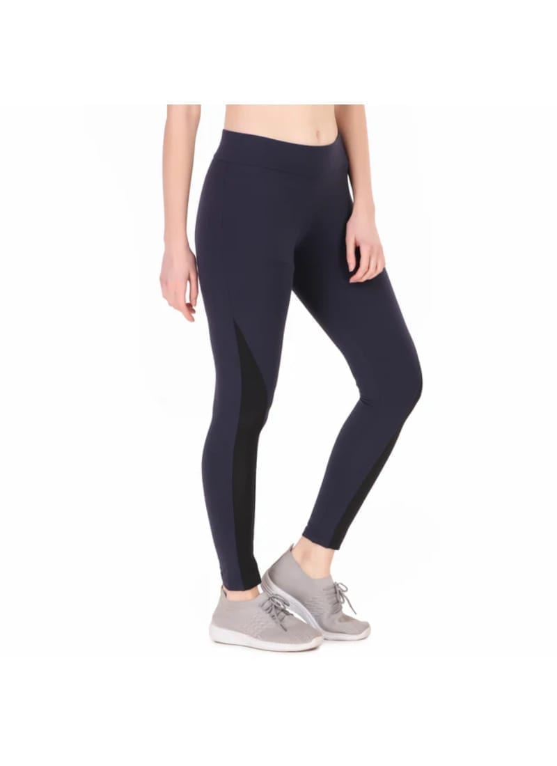 Color-block Legging/Tights For Women (Navy/Black)