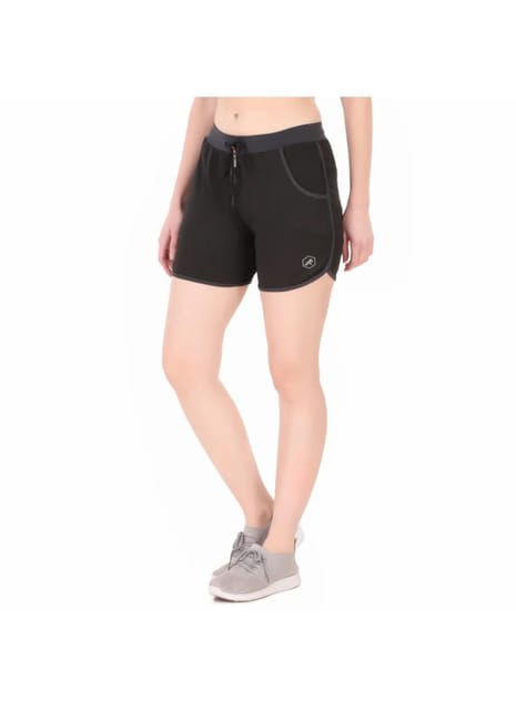 Gym & Running Shorts For Women (Black)