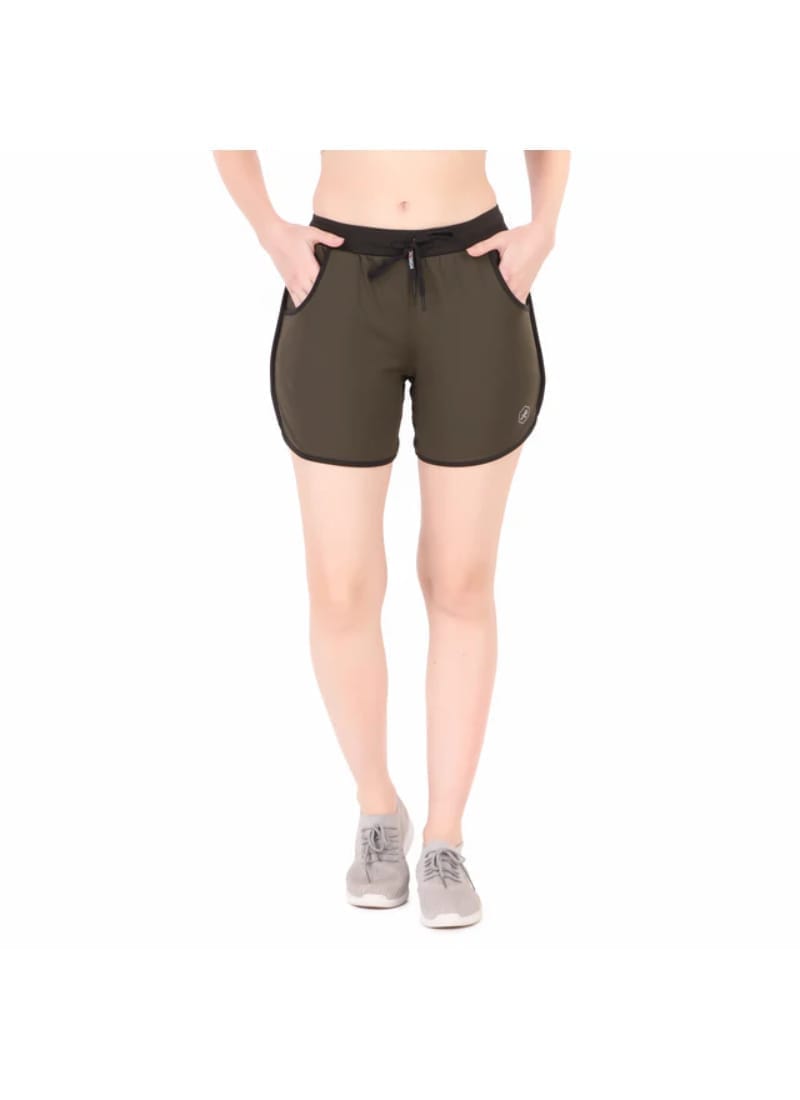 Gym & Running Shorts For Women (Olive)