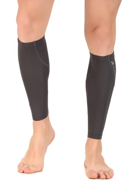 Nylon Compression Calf Sleeves (Dark Grey)