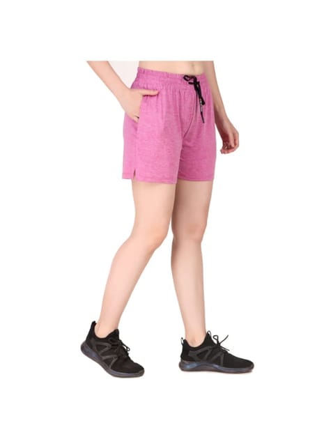 Activewear Shorts For Women (Pink Heather)