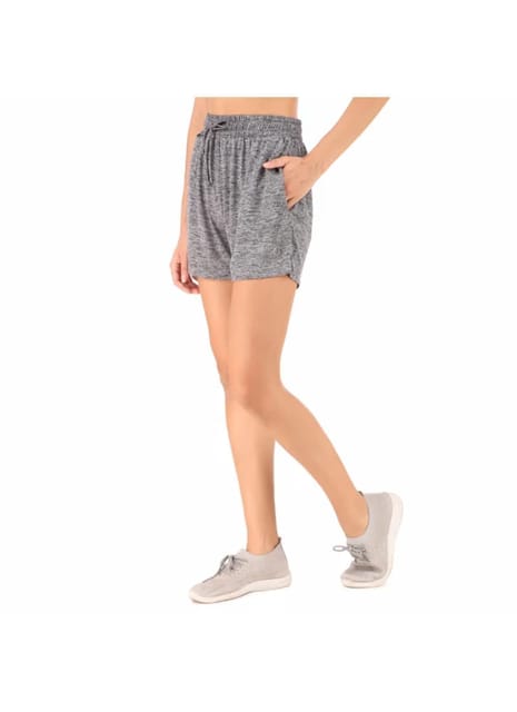 Activewear Shorts For Women (Grey Melange)