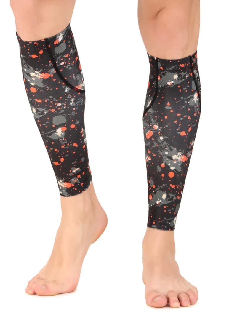 Polyester Compression Calf Sleeves (Splash)