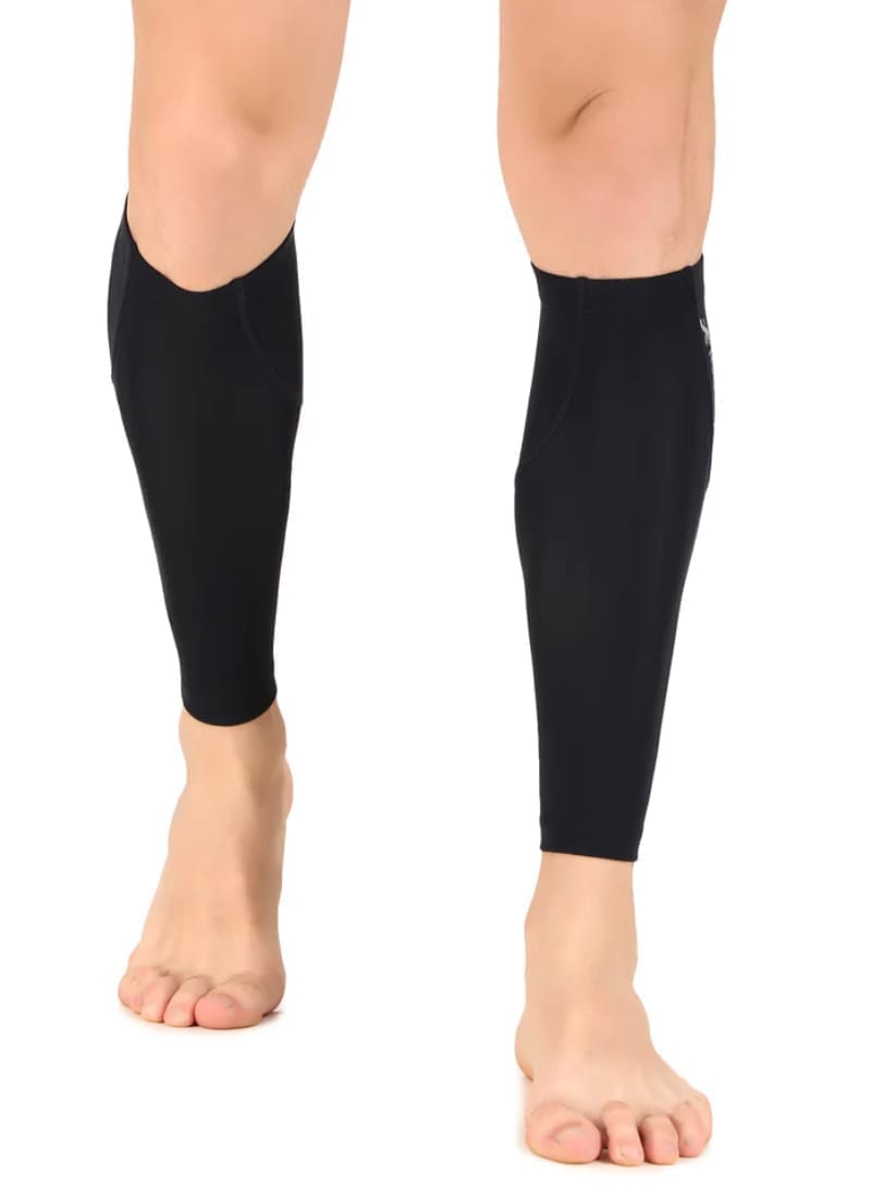 Nylon Compression Calf Sleeves (Navy Blue)